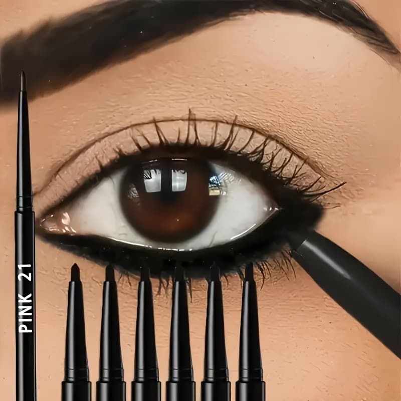 Delineador Preto À Prova D'água E De Suor-Longa Duração , Resistente A Manchas , Perfeito Para Maquiagem De Olhos Em Neg
