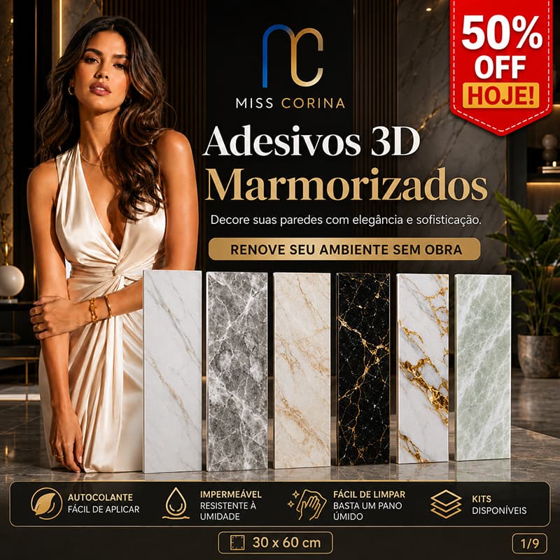 Revestimento 3D Mármore Adesivo Parede Alto Relevo