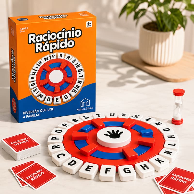 Jogo de Palavras Tapple Stop Educativo Infantil Português