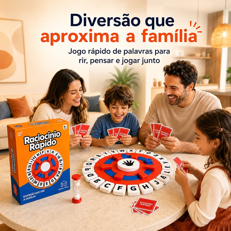 Jogo de Tabuleiro Tapple Stop Trava Letras Em Português