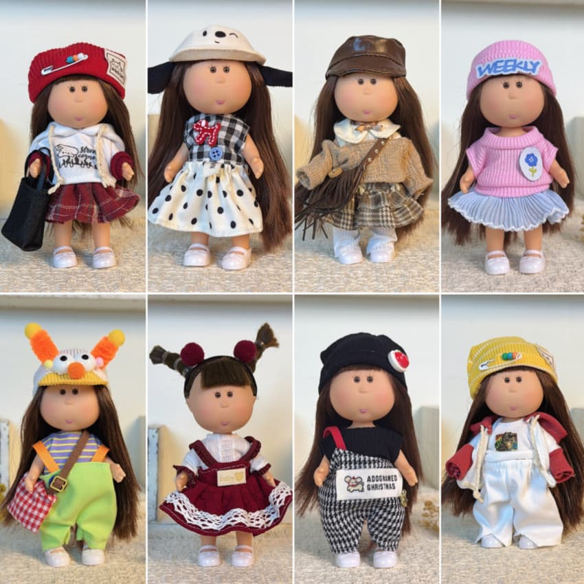 Roupas de saia de boneca de Mini batata Mia de 14 cm