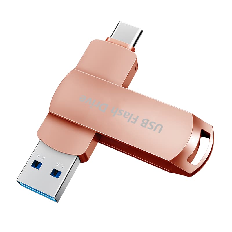 Unidade flash de alta velocidade Typec dois em um de 2 TB 3.0 USB Unidade flash de memória de dados Unidade dupla OTG512