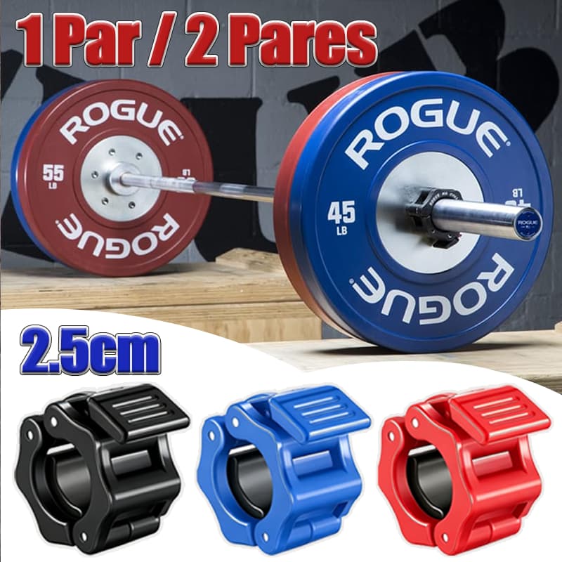 Par Presilha 25mm Barra Anilha Halter Peso Academia