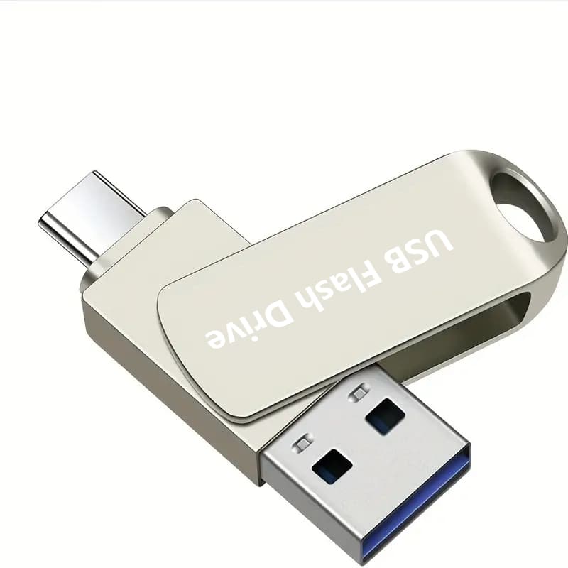 Pen drive OTG 2 Em 1 USB Tipo C Pendrive 2 Tb 1 512 Gb Para Celular/PC Disco De Caneta De Alta Velocidade De Segurança
