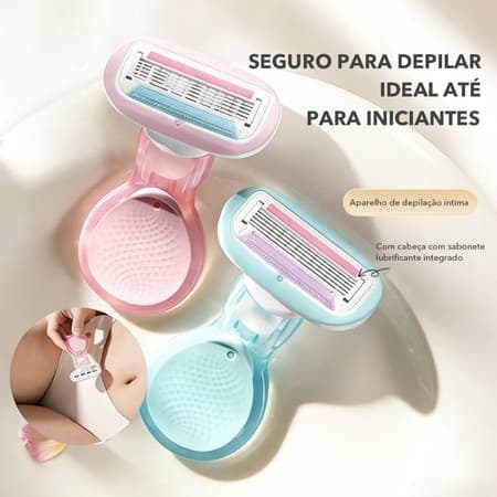 Gillette Venus Mini Navalha Feminina Para Axilas Pernas Partes Íntimas Remoção Pelos Fácil Viagem