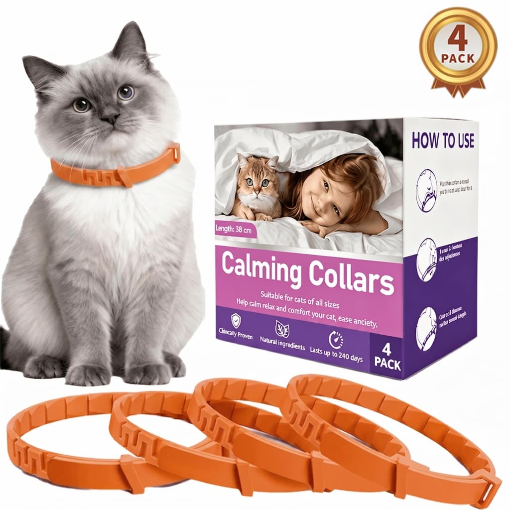 Coleiras Calmantes Para Animais De Estimação , 4 Pacotes , Aroma Natural De Lavanda , Anti-Estresse , Alívio De Ansiedad
