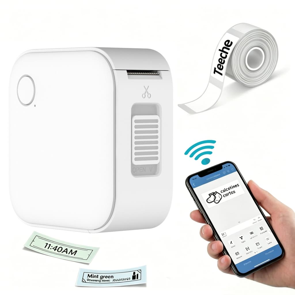 Mini Impressora De Etiquetas Sem Fio Bluetooth Fabricante De Adesivos Térmicos Portáteis