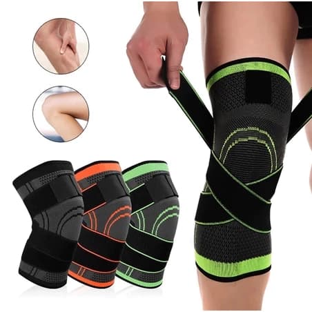 Manga De Compressão Ajustável Para Joelheira – 360 ° Suporte Corrida , Exercícios De Ginástica , Esportes , Recuperação