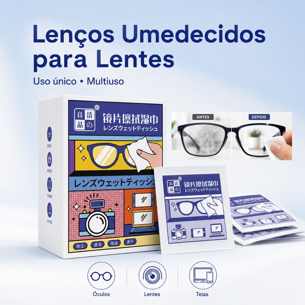 Toalhetes de limpeza de vidro portátil embalagem individual pano de limpeza de óculos descartáveis câmera do telefone mó
