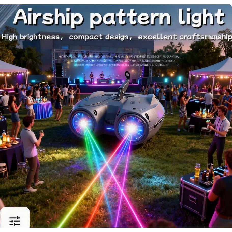 Luz Laser De Dirigível LED , De Palco Estroboscópica KTV , Controle De Voz Flash De Discoteca De Bar Festa Colorida Para