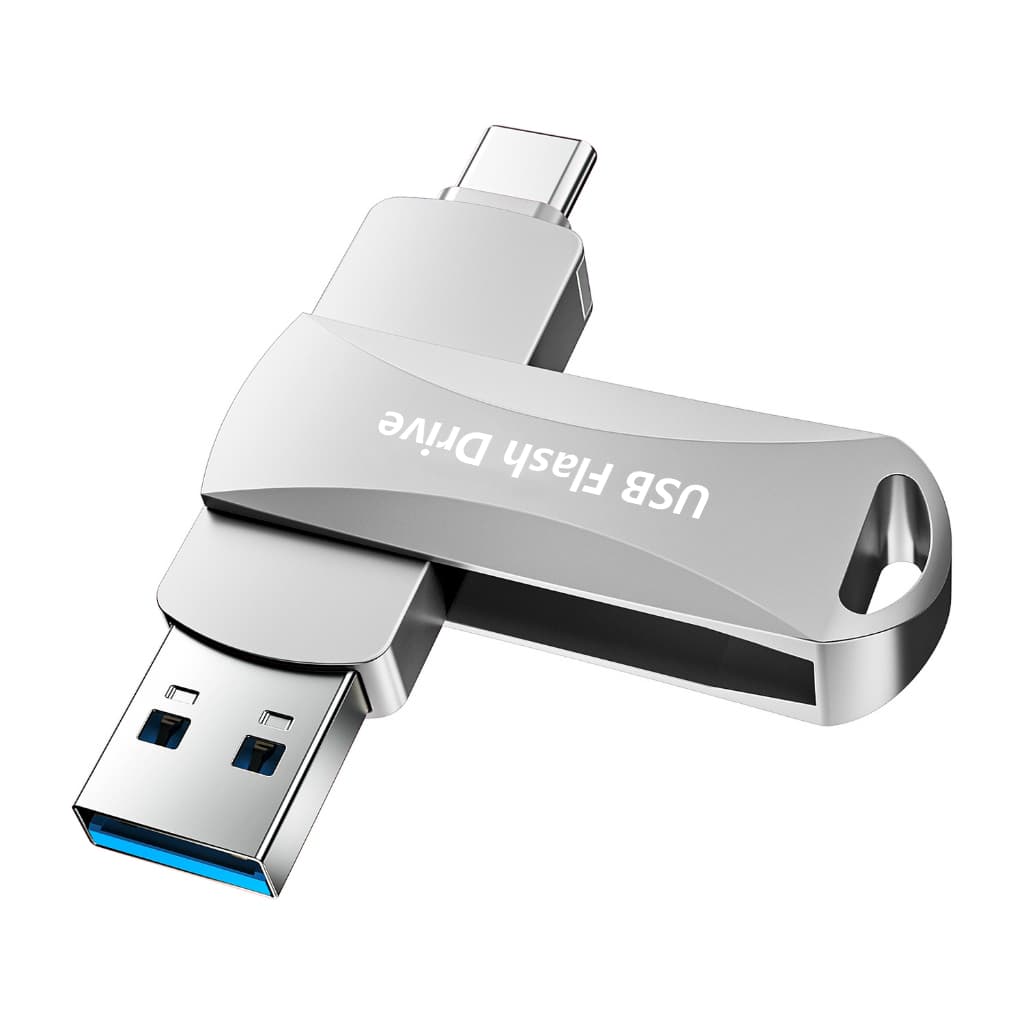Unidade Flash USB 2 Em 1 Tipo C-A Giratória De Alta Velocidade 3.0 Thumb Drive Para Android Phone PC Laptop Tablet Car