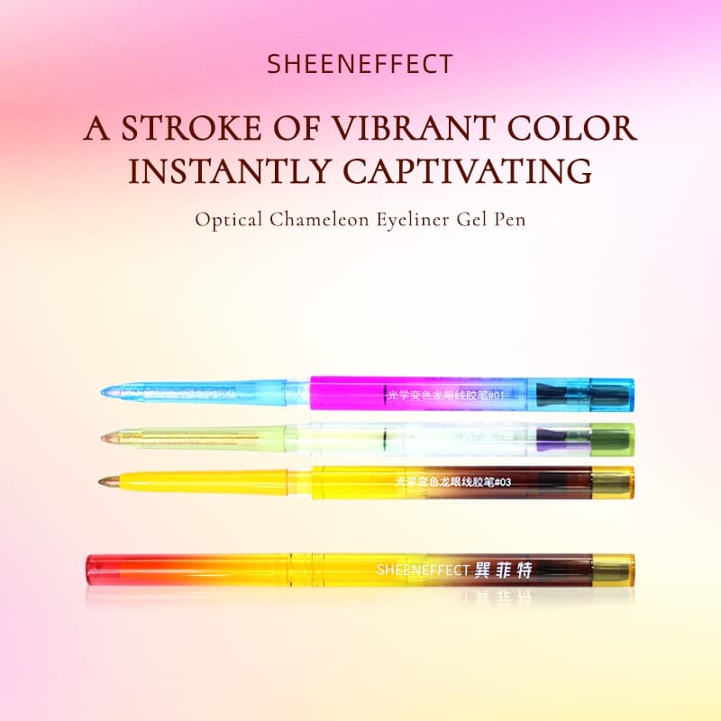 Delineador Óptico De Mudança De Cor SheenEffect – Shimmer , De Secagem Rápida , Uma Caneta Com Aparência Múltipla