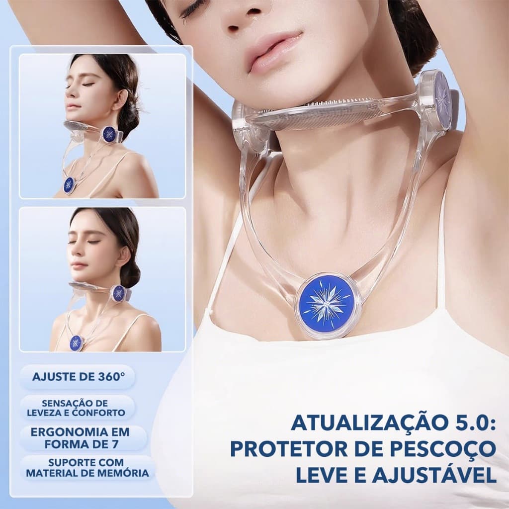 Suporte ajustável para pescoço, suporte para pescoço, prevenção de rolamento frontal do pescoço, correção de cabeça baix