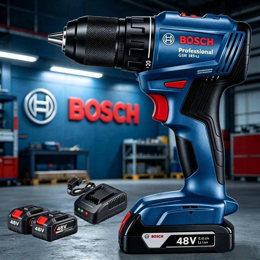 Parafusadeira bosch Furadeira Elétrica 48V Parafusadeira 2 baterias Furadeira de Impacto Original