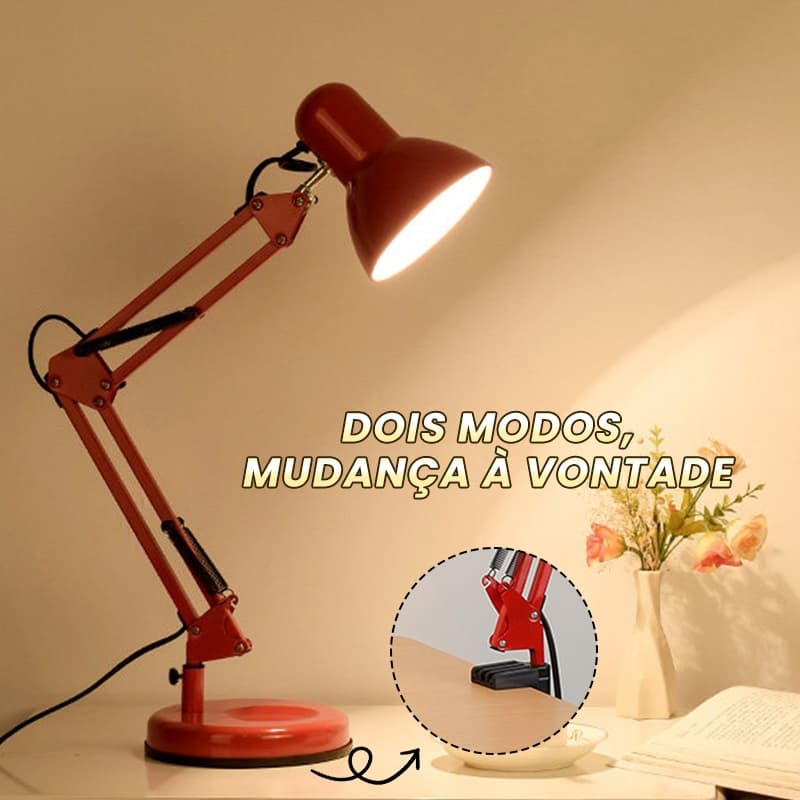 Base De Abajur De Mesa Articulada Dobrável E Lâmpada Multifuncional De Braçadeira Para Salão De Beleza , Escritório Esco