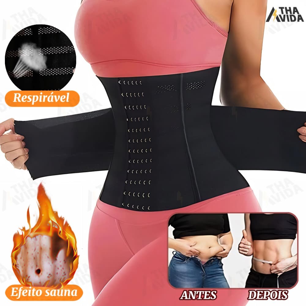 Espartilho Modelador De Cintura Desossado Em Aço – Ampulheta Extrema Para Mulheres De Emagrecimento Desossado-A