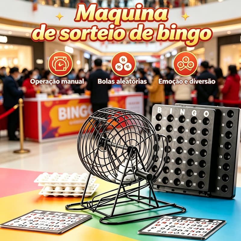 Jogo de Bingo com 75 Bolas + Globo Metálico + 18 Cartelas Reutilizáveis + 150 Marcadores Pronta Entrega SP Festa e Reuni