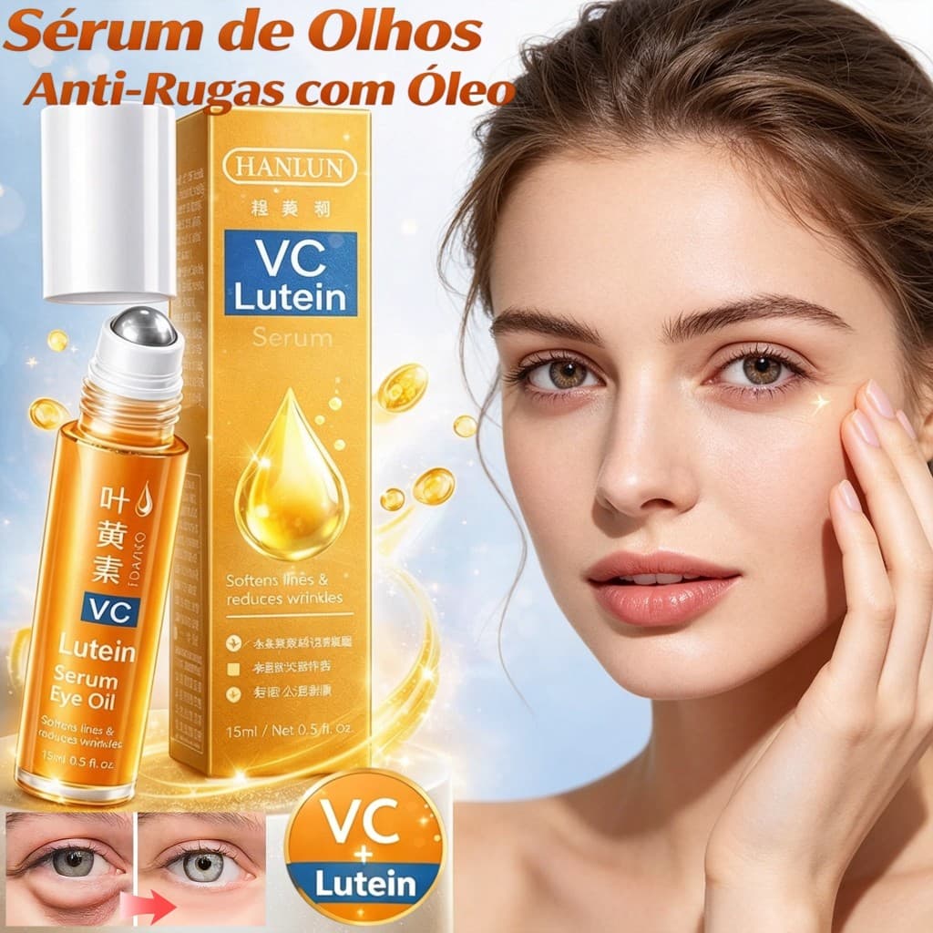Óleo Antirrugas Para Rolo De Olhos De Luteína Vc Lutein Essence Rugas Linhas Finas Reparação Auto-Cuidado