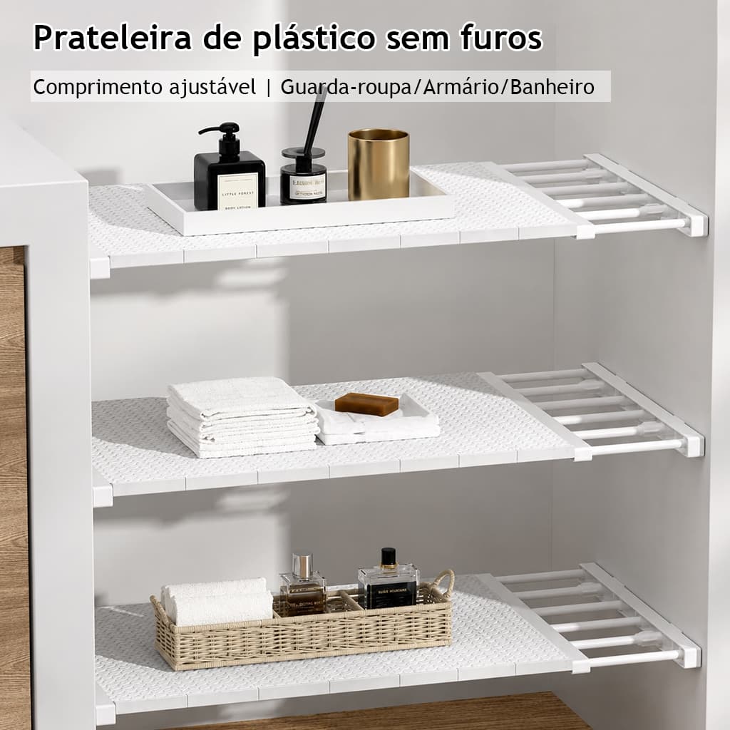 Organizador Retrátil Portátil, Prateleira De Armazenamento Multifuncional, 38-55cm, 50-80cm