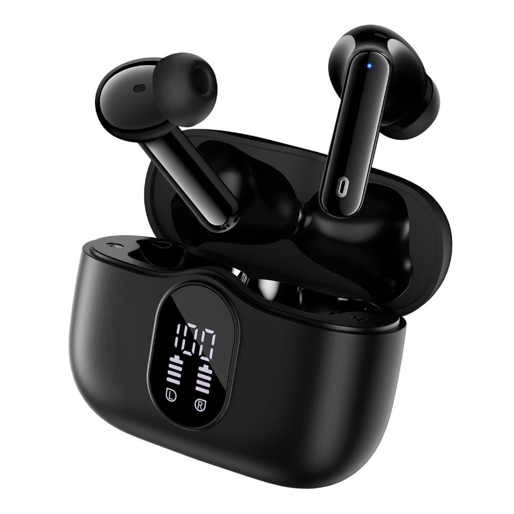 Fone de Ouvido sem Fio Hero6 Plus Bluetooth 5.4, Cancelamento de Ruído, 50 Horas de Bateria, Resistente à água