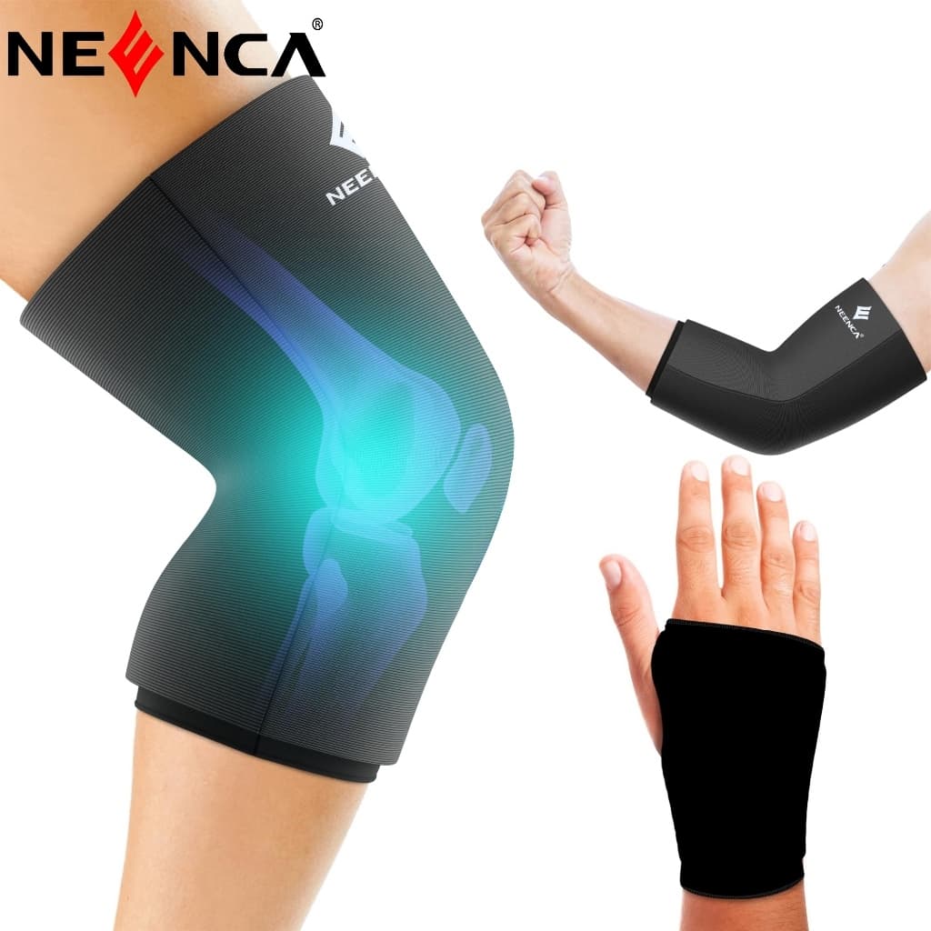 NEENCA Ice Pack Manga De Compressão Para Lesões/Bolsa De Gelo Terapia Quente E Fria Joelhos 360 ° Capa