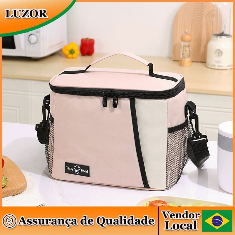 Saco de piquenique ao ar livre bolsa de ombro saco de gelo isolamento armazenamento frio lancheira saco frutas bebida fr