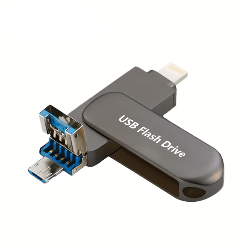 256GB 3 Em 1 Unidade USB Micro Tipo C Flash Drive OTG Telefone Computador Backup De Alta Velocidade Metal Pen Portátil M
