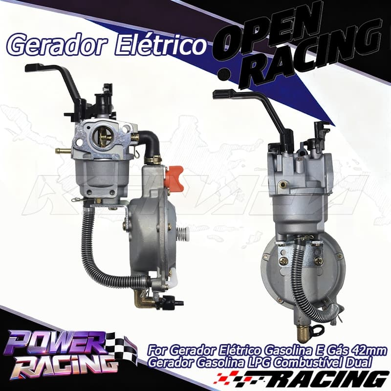 Kit Conversão 2 Em 1 Para Gerador Elétrico Gasolina E Gás 42mm Gerador Gasolina LPG Combustível Dual