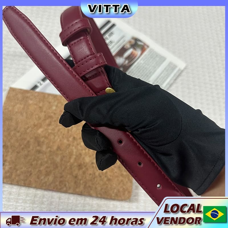 Cinto feminino VITTA com sensação de alta qualidade e cinto de 2.5 cm