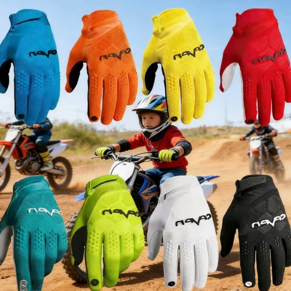 Frete Grátis Luvas motocross infantil SEVEN arejadas antiderrapantes touch screen para bicicleta de montanha