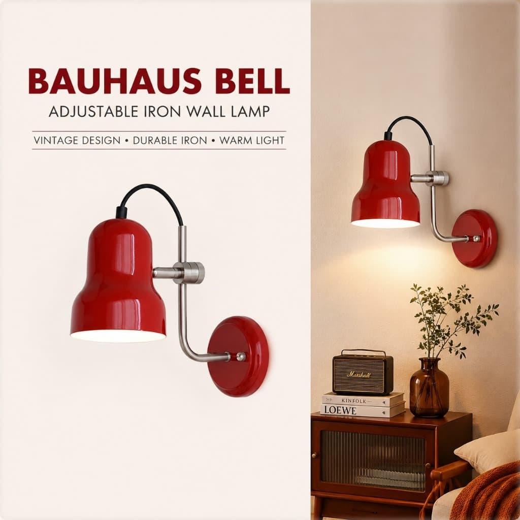 Bauhaus Lâmpada De Parede Vintage Ângulo Ajustável Luz De Leitura De Cabeceira Do Meio Século Para Mesa De Estudo Quarto