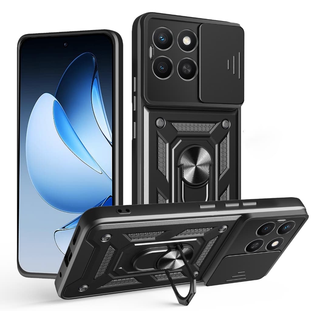 Capa Dura Motorola Moto G17 G37 G47 G67 G77 5G Anel Magnético Suporte Armadura Caso De Telefone