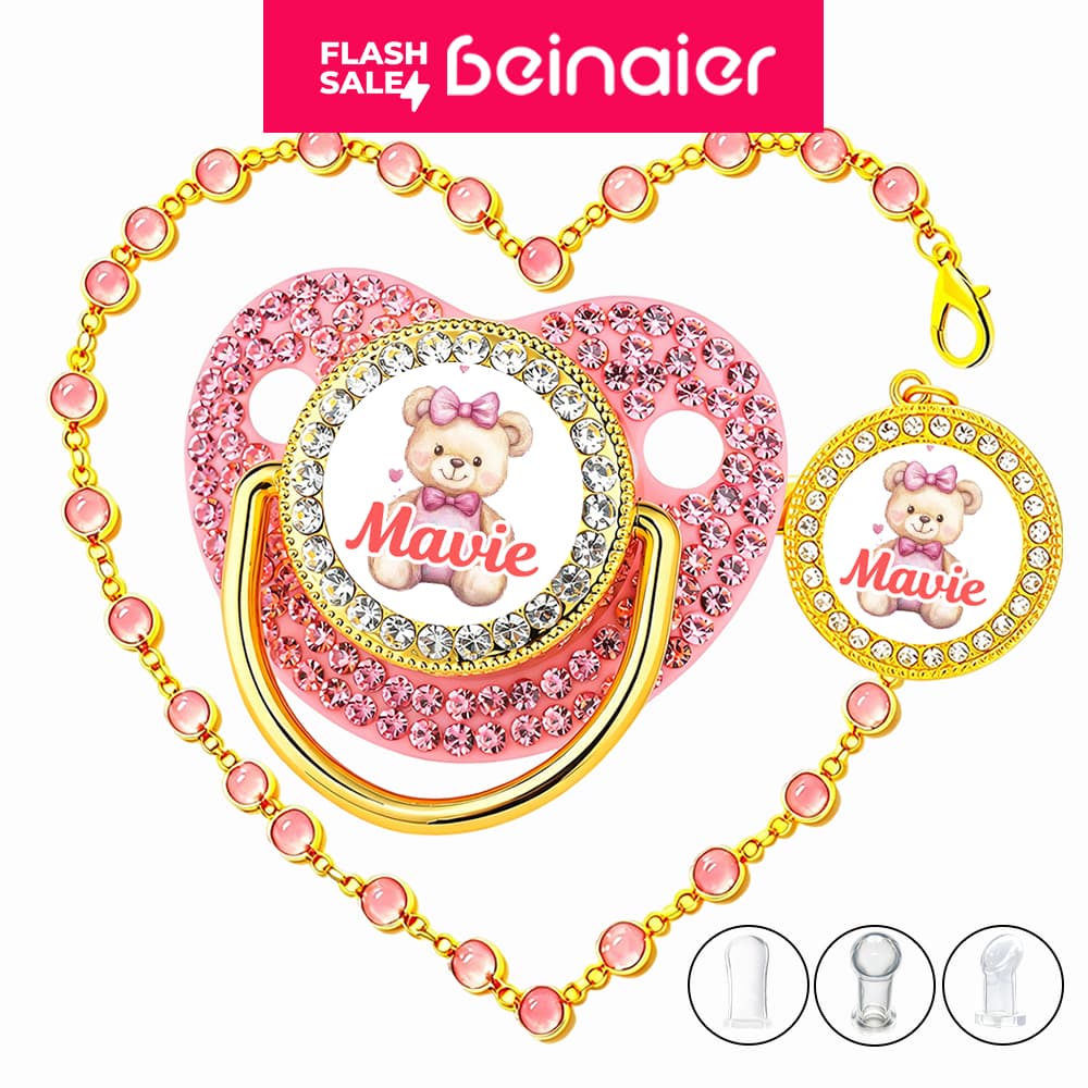 Chupeta para bebês com Foto personalizado do bebê, chupeta de silicone BPA Free