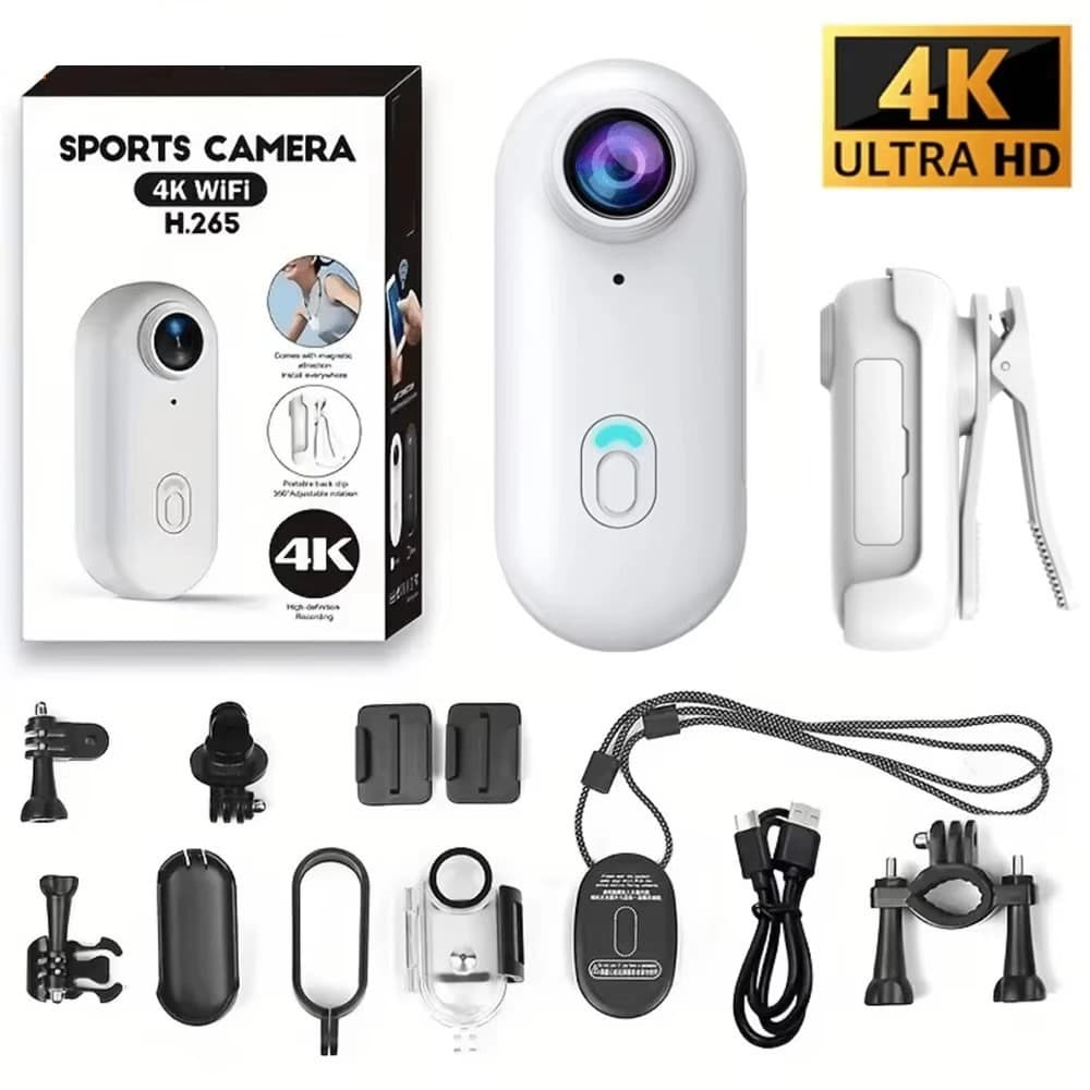 Action Camera 30M Mini 4K WiFi Sports Watch Câmera Vestível À Prova D'água Com Controle Remoto 120 ° Filmadora DV Extern