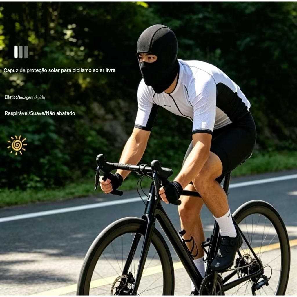 Ciclismo protetor solar chapelaria verão estilo fino de secagem rápida à prova de vento proteção facial motocicleta chap