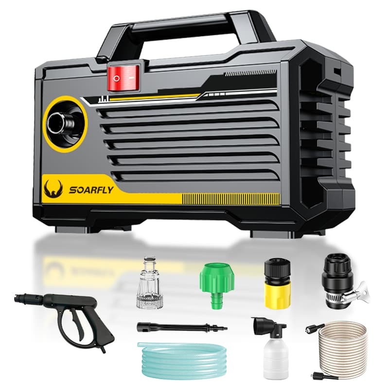 SOARFLY 4800W Limpador de injeção de água de alta pressão Fluxo de injeção de água Lavadora de carro Pistola de água de