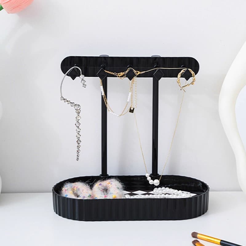 Organizador Multifuncional - Bijuterias, Colares e Cosméticos, Exposição Elegante para Mesa de Maquiagem