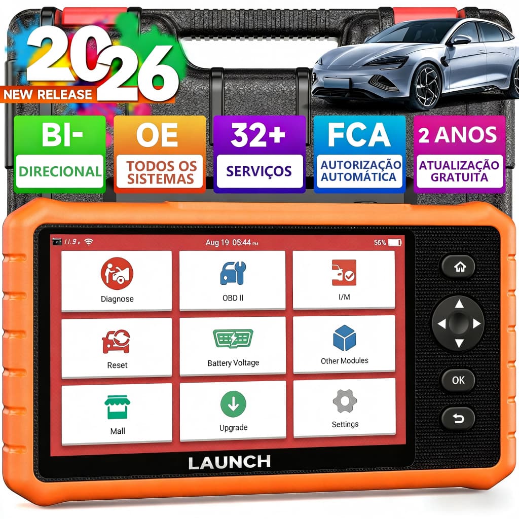 Scanner Automotivo 2026 Launch CRP919C Lite Todo o Sistema de Diagnóstico 32 Reinicialização
