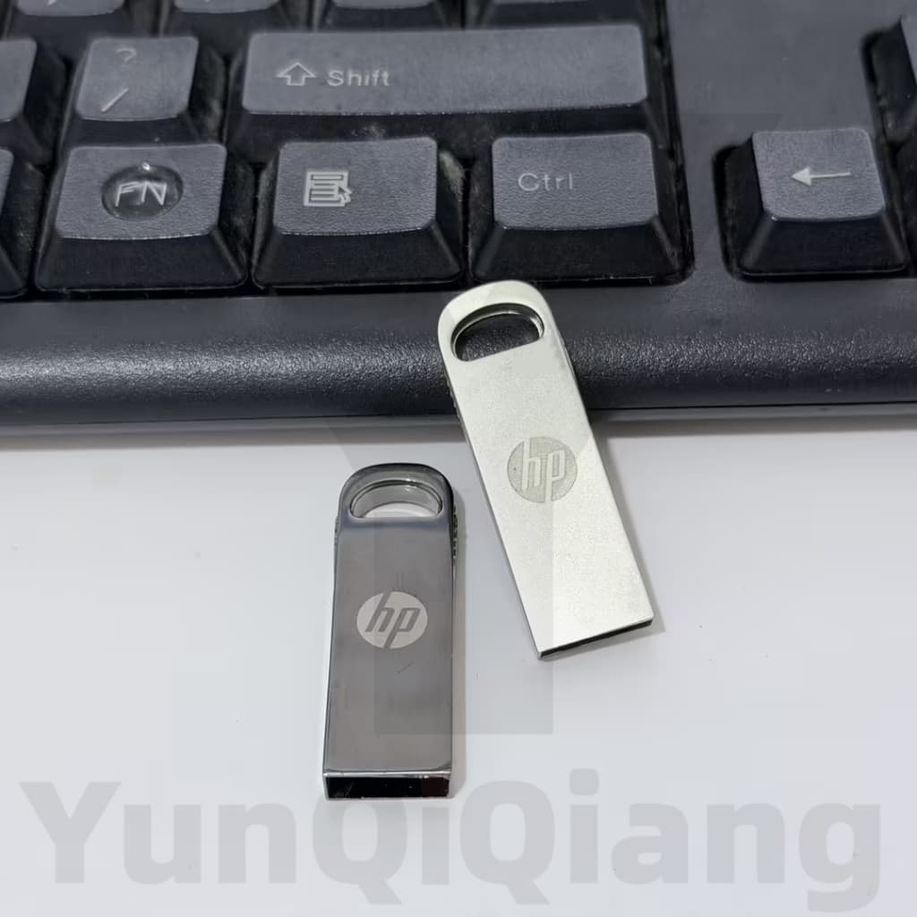 Pen Drive USB À Prova D'água De Metal Meio Redondo HP 1GB 2GB 4GB 8GB 16GB 32GB 64GB 128G 2TB Plug and Play Ampla Compat