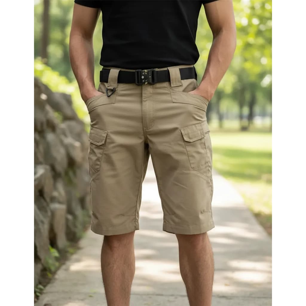 Bermuda Tática Masculina Com Vários Bolsos Cargo / Shorts Militar Trabalho E Atividades Ao Ar Livre Resistente
