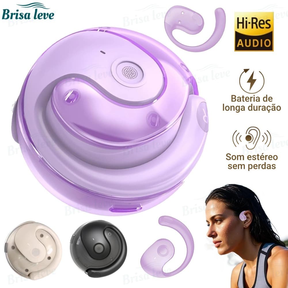 Fone de ouvido Sem fio Bluetooth Suporte Orelha Pendurada Anti-queda TWS Ergonômico-BL