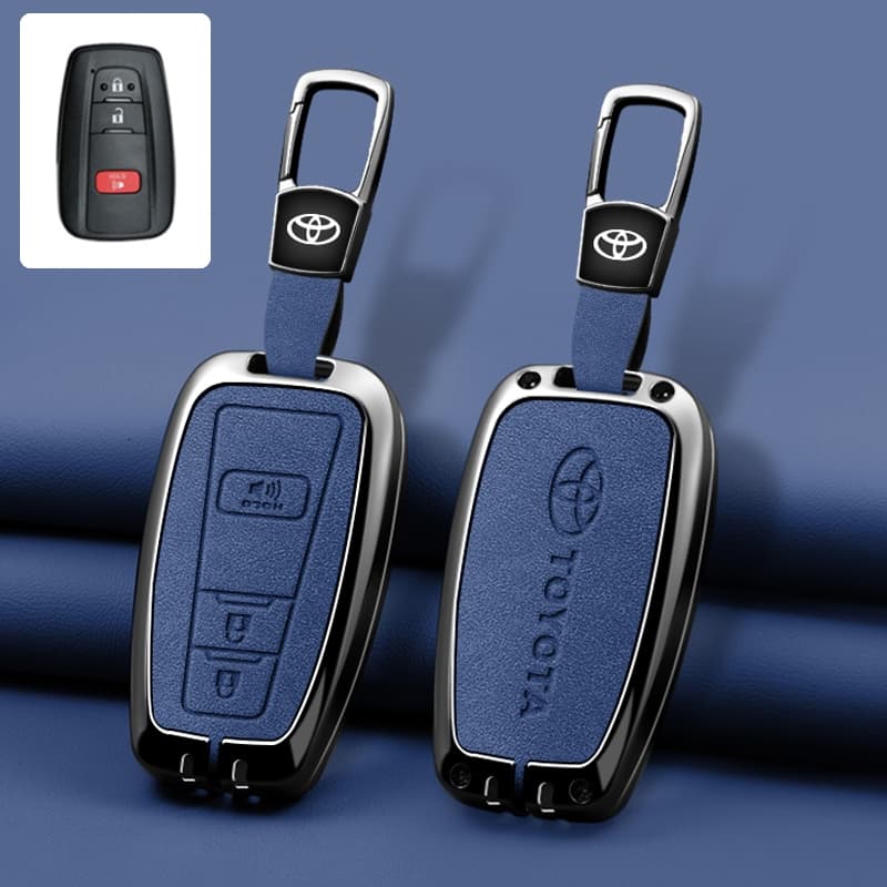 Nova Capa De Chave De Carro Em Liga De Zinco É Adequada Para Toyota Camry RAV4 Avalon Prius Corolla C-HR Mirai LC150 4Ru
