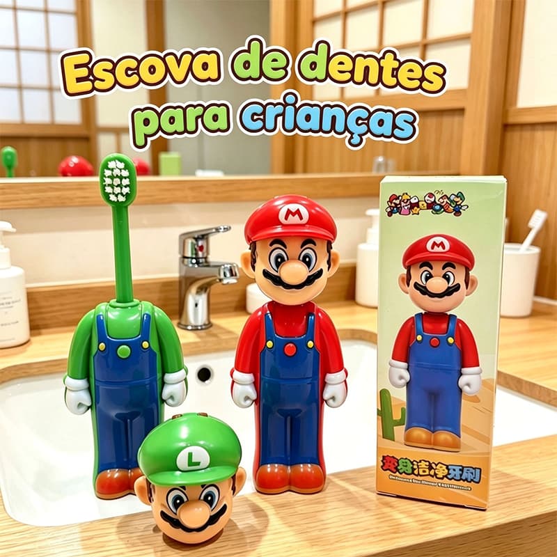 Escova de dentes infantil Super macia de 3 a 6 anos
