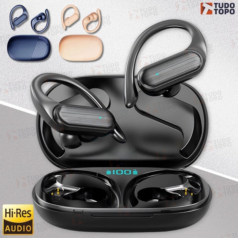Vitog A520 Fone Bluetooth 5.3 TWS ANC ENC Hi-Fi Super Bass Touch IPX5 Sem Fio para Esportes