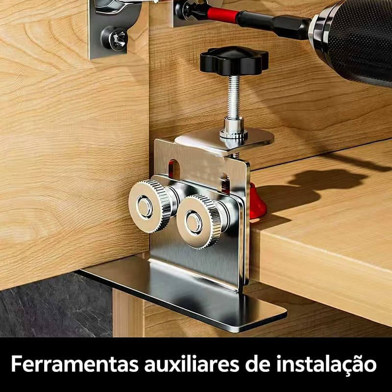 Ferramenta De Montagem De Porta De Armário De Instalação Rápida Braçadeira Ajustável Hardware De Alumínio Para Carpintar