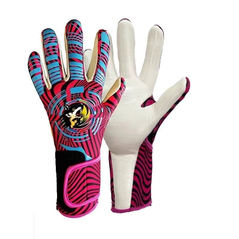 Luvas de goleiro de látex Natural com costura interna de grau de competição meio tubo de dedo