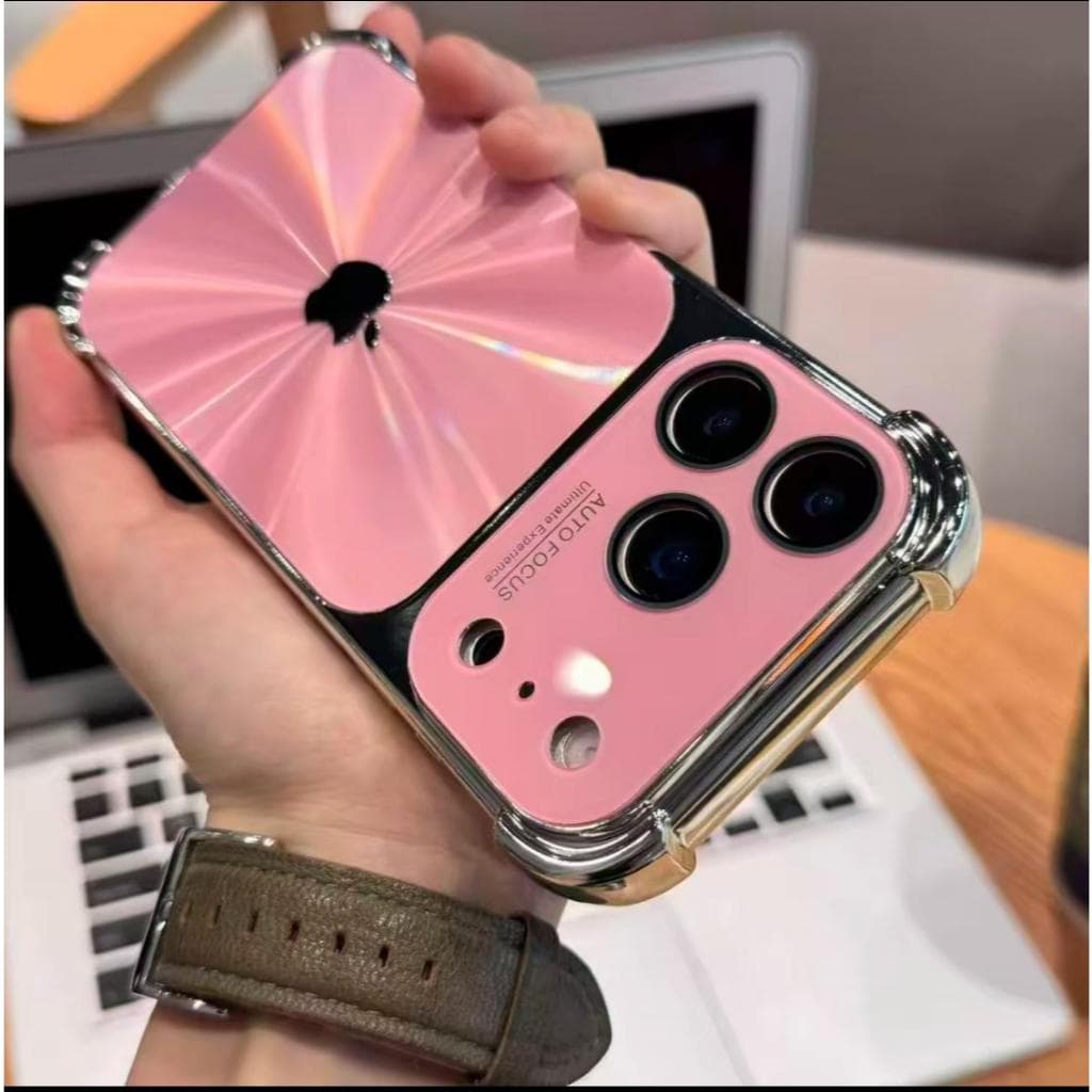 Adequado para capas de telefone iPhone 17 Pro Max, quatro cantos de alta qualidade, resistente a choques, moldura de gal