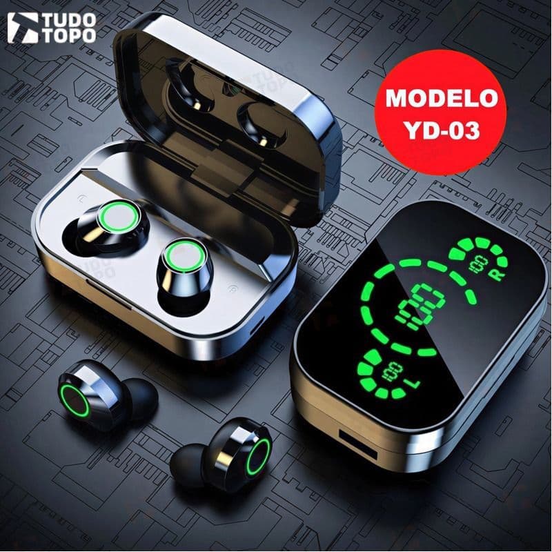 YD-03 Fone De Ouvido Sem Fio Bluetooth 5.3 Hifi Stereo Sports À Prova D'água Com Microfone