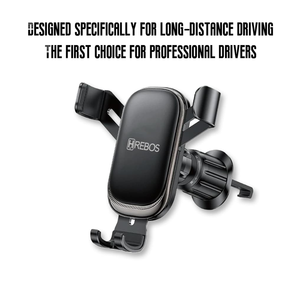 HEYOO x HREBOS Suporte para telefone gravitacional para carro 360° Firme durável ajustável