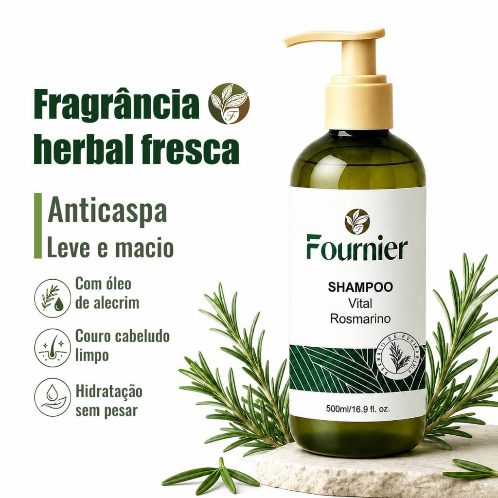 FOURNIER Shampoo Anti Residuo Profissional 500ml Shampoo Lavatorio Profissional Shampoo Anticaspa Coceira Nutre Salon